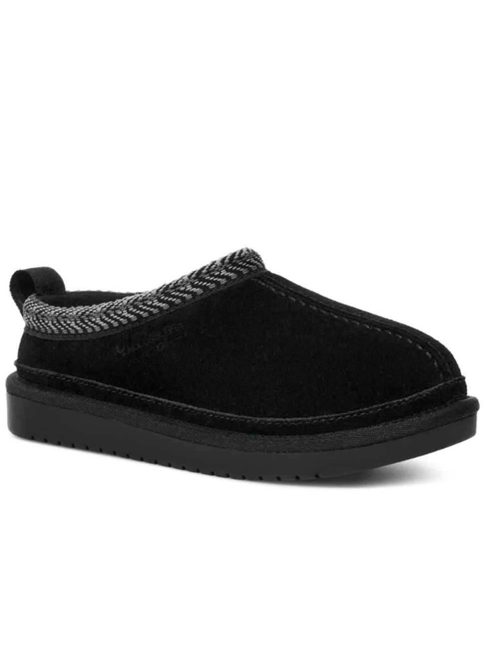 Koolaburra  Black Slip-On Clog with Herringbone Trim size 7